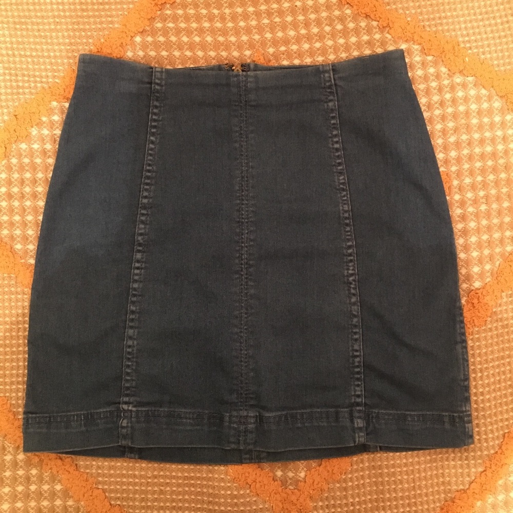 Free People Denim Skirt